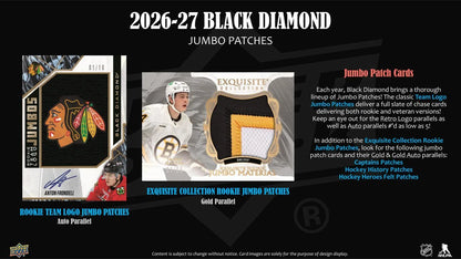 2026/27 Upper Deck Black Diamond Hockey Hobby 5 Box Case